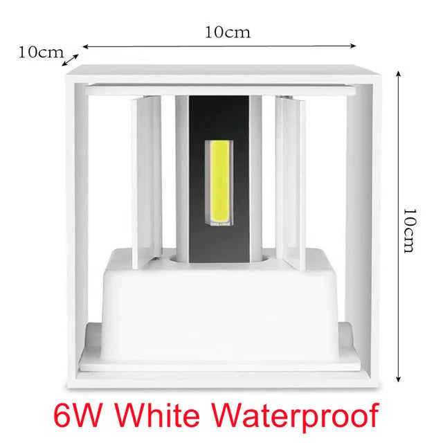 12W LED Wall Light IP65 Waterproof Outdoor Garden Yard Decor Porch Light Beam Angle Adjustable Sconce Balcony Wall Lamp 85-265V