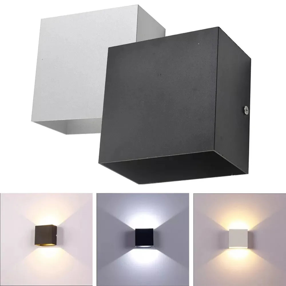 12W LED Wall Light IP65 Waterproof Outdoor Garden Yard Decor Porch Light Beam Angle Adjustable Sconce Balcony Wall Lamp 85-265V